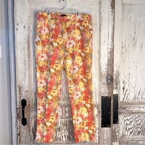 Talbots Signature Floral Textured Slack